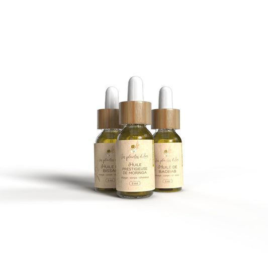 Trio découverte d’huiles végétales (3 × 5 ml)